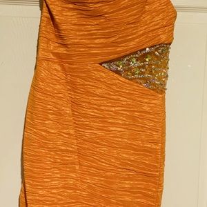 Orange Cocktail Dress
